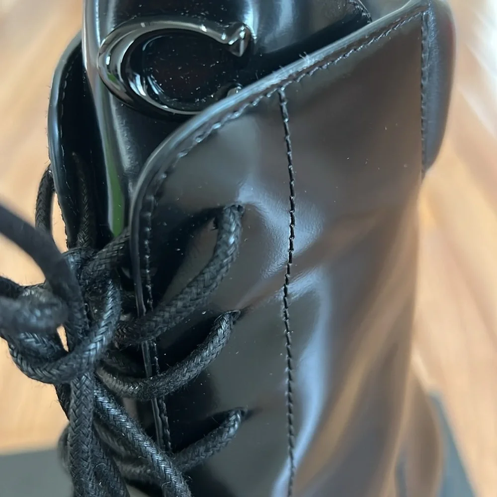 COACH Women's Leighton Leather Booties - Picture 3 of 12